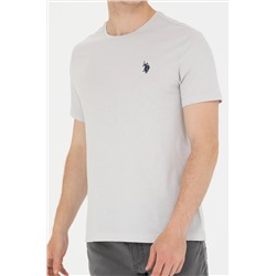 Erkek Gri Bisiklet Yaka Tişört