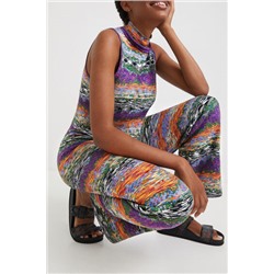 Pantalón acampanado space dye