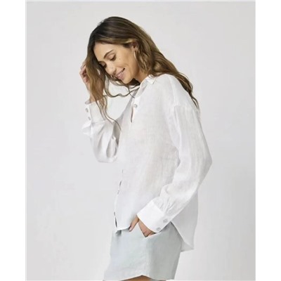 Женская льняная рубашка