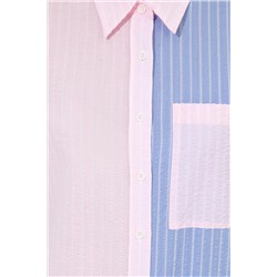 Kadın Mavi Uzun Kollu Gömlek