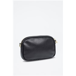 Bandolera Asola de piel - Negro