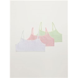 3-PACK OF BASIC STRAPPY TOPS