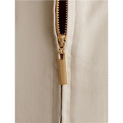 Джинсовый бомбер на молнии из эластичного денима средней плотности