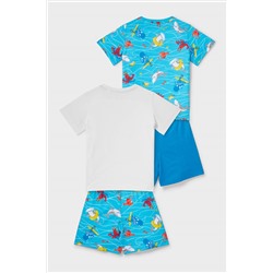 Multipack 2er - Shorty-Pyjama - Bio-Baumwolle