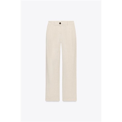 STRAIGHT LEG LINEN PANTS