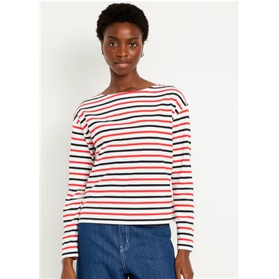 Long-Sleeve Mariner Loose T-Shirt