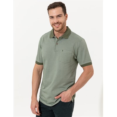 Haki Regular Fit Polo Yaka Tişört