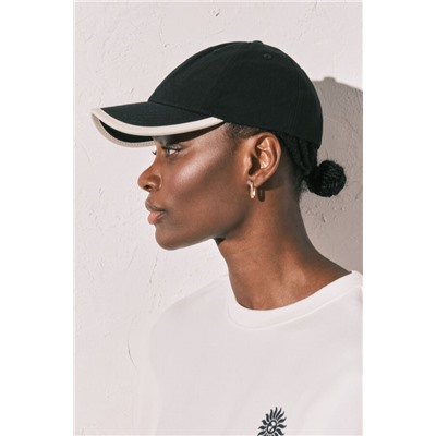 Gorra algodón negra bordada