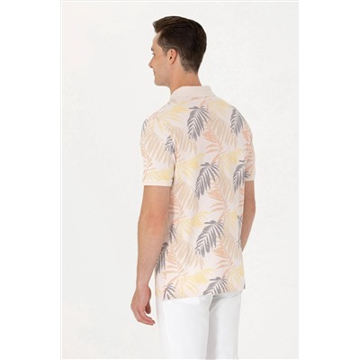 Erkek Ekru Polo Yaka Tişört