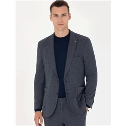 Lacivert Ekstra Slim Fit Spor Takım Elbise