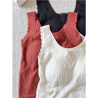 Бархатный французский кружевной топ / бюстгальтер   LA PERL*A