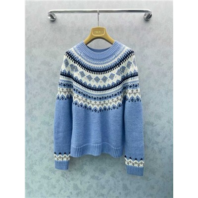 Женский свитер Mi*uMi*u в красивом небесно голубом цвете