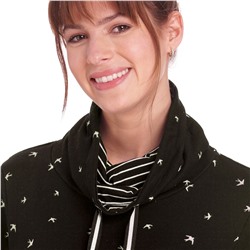 Damen Sweatshirt mit Schalkragen