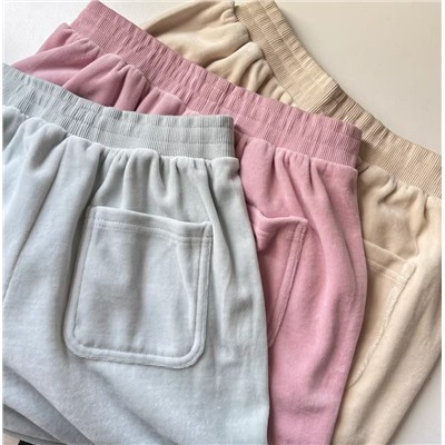 Бархатный спортивный костюм для девочек