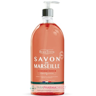 BeauTerra Savon de Marseille - Fleur d'Oranger 1L