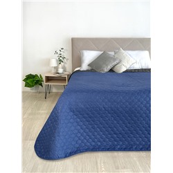 Покрывало микрофибра ПМ-110 графит/синий