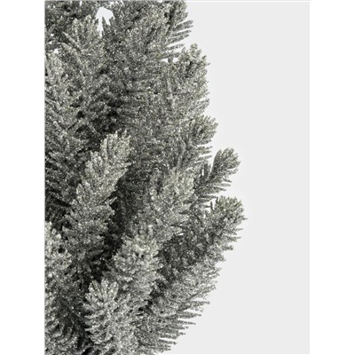 Ель искусственная, 30 см, полиэтилен, серебристая, New year