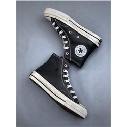 Классические черные кеды C*onverse 1970-х годов с высоким берцем и замшевой кожей