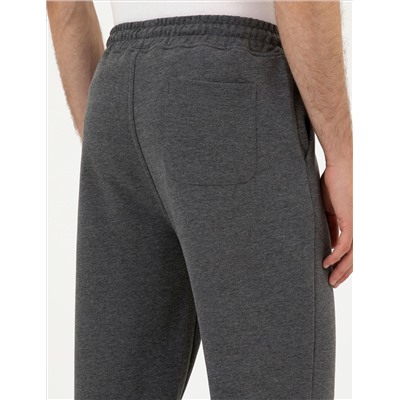 Antrasit Melanj Slim Fit Eşofman Altı