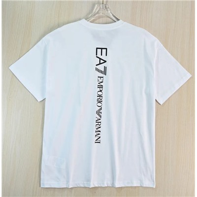 Удобная и дышащая хлопковая футболка с принтом спереди и сзади 3 цвета АРМАН*И