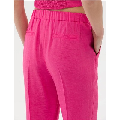 Fuşya Kumaş Pantolon