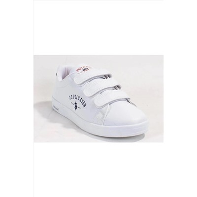 U.S. Polo Assn. Beyaz Günlük Cırtlı Spor Ayakkabı SINGER GSN 3FX