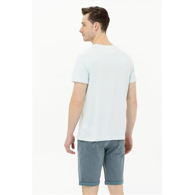 Erkek Nil Basic Bisiklet Yaka Tişört