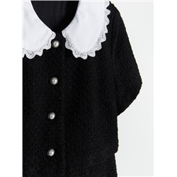 Kleid aus Strukturstoff