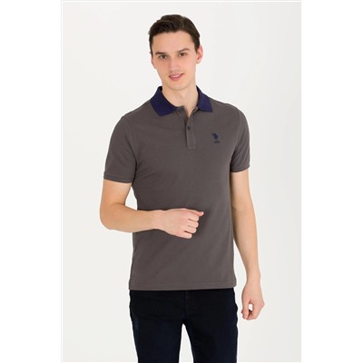 Erkek Antrasit Polo Yaka Tişört