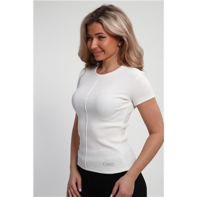 Футболка женская с швом и стразами ФЖ-002