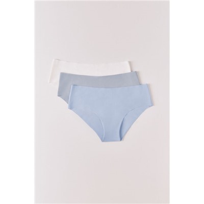 Pack 3 bragas culottes microfibra multicolor