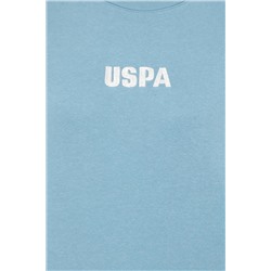 Kadın Mavi Bisiklet Yaka Basic Sweatshirt