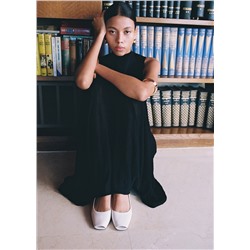 Кожаные туфли с открытым носком