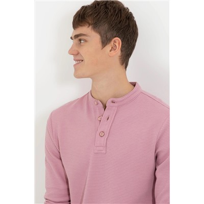 Erkek Manolya Dik Yaka Sweatshirt
