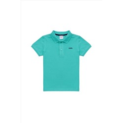 Erkek Çocuk Mint Yeşili Basic Polo Yaka Tişört