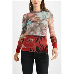 Camiseta slim floral
