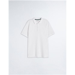 Piquet Polo, Men, White