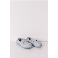 Zapatillas casa mocasín azul