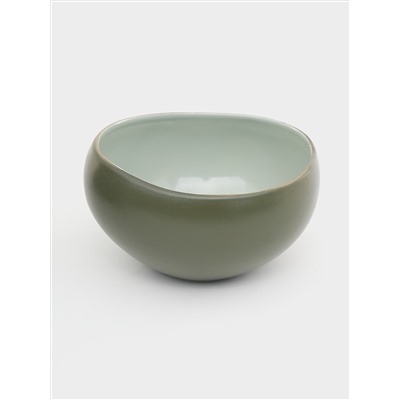 Салатник, 12 см, 0.4 л, зелёный, Organica