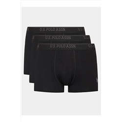 U.S. Polo Assn. Erkek Pamuklu Çok Renkli 3'lü Kutu Boxer