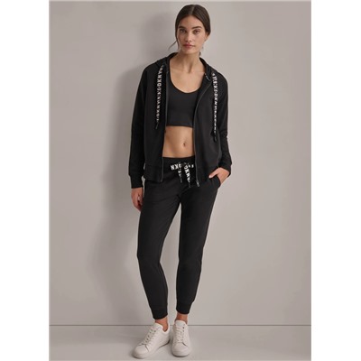 TWO TONE LOGO DRAWCORD HOODIE