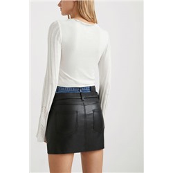 Minifalda slim doble cintura