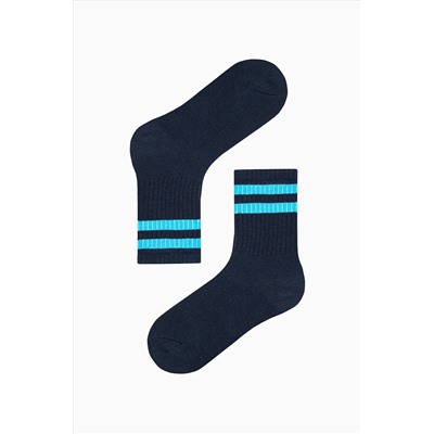 Penti Erkek Çocuk Double Stripe Lacivert 4lü Soket Çorap