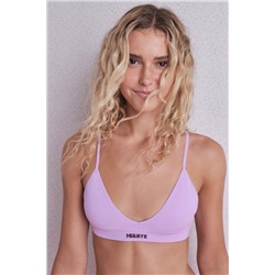 Sujetador seamless triangular lila