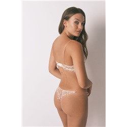 Tanga tira encaje estampado multicolor