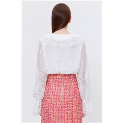 Camisa avolantada Blanco