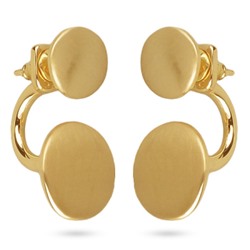 Серьги Геометрия (покрытие матовое золото), Есть комплект