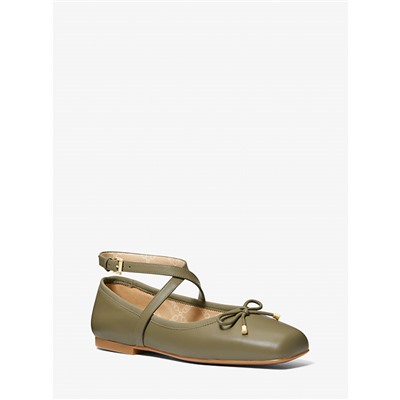 MICHAEL Michael Kors Collette Leather Ballet Flat