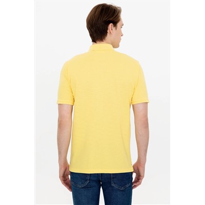 Erkek Açık Sarı Polo Yaka Tişört