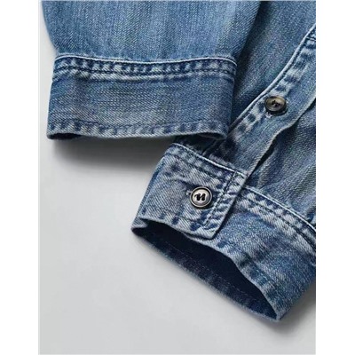 Женская джинсовая рубашка  Sain*t Laure*n Высококачественная реплика